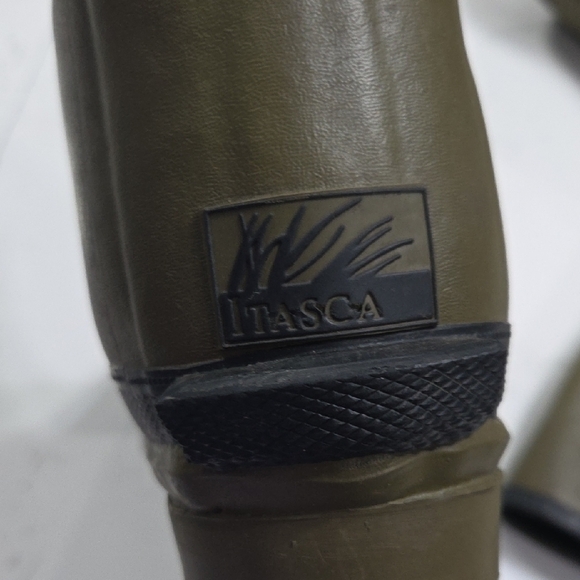 Itasca Men\'s Olive Rubber Boots Sz10 Pre-owned main image 4